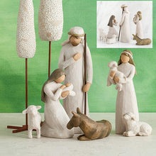 Afbeelding in Gallery-weergave laden, Willow Tree Nativity Figurines 6 PCs Resin Easter Ornament