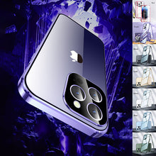 Afbeelding in Gallery-weergave laden, Magnetische dubbelzijdige telefoonhoes van gehard glas