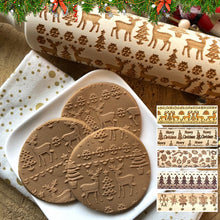 Afbeelding in Gallery-weergave laden, 🍪Kerst houten deegrollers