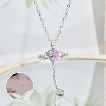 Afbeelding in Gallery-weergave laden, Roze engel vleugels ketting