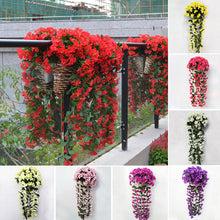 Afbeelding in Gallery-weergave laden, Levendige kunstmatige hangende orchideeƫn tros