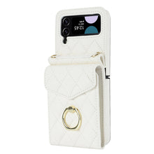 Afbeelding in Gallery-weergave laden, Embossed Leather Wallet Case for Samsung Galaxy Z Flip4 Flip3