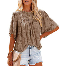 Afbeelding in Gallery-weergave laden, Flared Sleeve Cutout Chiffon Shirt
