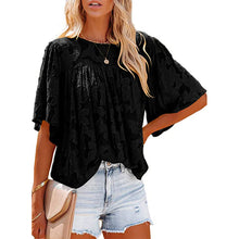 Afbeelding in Gallery-weergave laden, Flared Sleeve Cutout Chiffon Shirt
