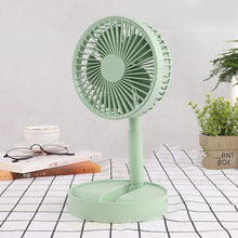 Afbeelding in Gallery-weergave laden, Mini opvouwbare telescopische ventilator voor telefoonhouder
