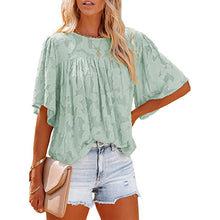 Afbeelding in Gallery-weergave laden, Flared Sleeve Cutout Chiffon Shirt
