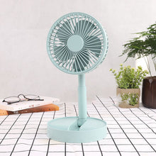 Afbeelding in Gallery-weergave laden, Mini opvouwbare telescopische ventilator voor telefoonhouder
