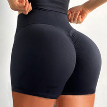 Afbeelding in Gallery-weergave laden, Hip-raise hoge taille geplooide fitness yoga shorts
