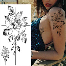 Afbeelding in Gallery-weergave laden, Schets bloem tattoo stickers
