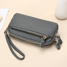 Afbeelding in Gallery-weergave laden, Leren lange clutch met grote capaciteit
