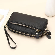 Afbeelding in Gallery-weergave laden, Leren lange clutch met grote capaciteit

