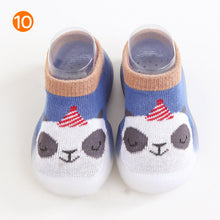 Afbeelding in Gallery-weergave laden, Antislip babyslofjes met dierenpatroon
