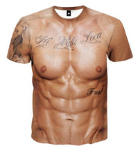 Afbeelding in Gallery-weergave laden, T-shirt met spiertattoo
