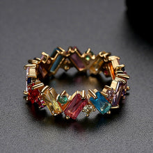 Afbeelding in Gallery-weergave laden, Ring met regenboog zirkoon
