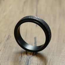 Afbeelding in Gallery-weergave laden, Gezandstraalde Draaiende Fidget Ring
