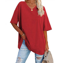 Afbeelding in Gallery-weergave laden, Ladies V-Neck T-Shirt
