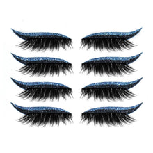 Afbeelding in Gallery-weergave laden, Herbruikbare eyeliner- en wimperstickers (4 paar)
