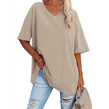 Afbeelding in Gallery-weergave laden, Ladies V-Neck T-Shirt
