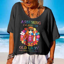 Afbeelding in Gallery-weergave laden, T-shirt met V-hals en print voor meisjes
