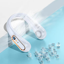 Afbeelding in Gallery-weergave laden, Nekventilator Oplaadbare USB-koelventilator 5 snelheden instelbaar
