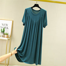 Afbeelding in Gallery-weergave laden, Super Soft Comfortable Short Sleeve Loose Pajama Dress
