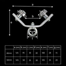 Afbeelding in Gallery-weergave laden, Hoekijzeren rail hang katrol
