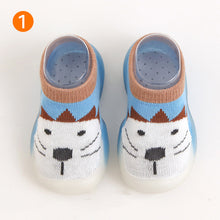 Afbeelding in Gallery-weergave laden, Antislip babyslofjes met dierenpatroon
