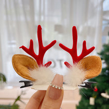 Afbeelding in Gallery-weergave laden, Rendier gewei Xmas haarclip
