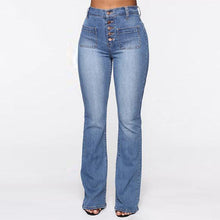 Afbeelding in Gallery-weergave laden, Flare-jeans met hoge taille
