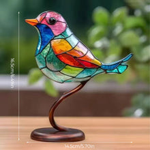 Afbeelding in Gallery-weergave laden, Birds on Branches Stained Glass Ornaments
