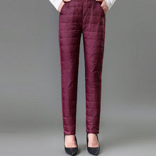 Afbeelding in Gallery-weergave laden, Lichte donzen broek met hoge taille
