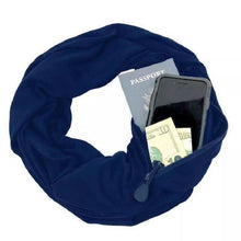 Afbeelding in Gallery-weergave laden, Warme Muffler met verborgen zak voor de winter
