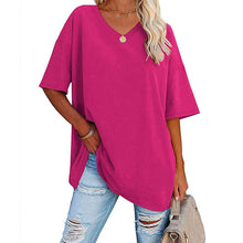 Afbeelding in Gallery-weergave laden, Dames T-shirt met V-hals
