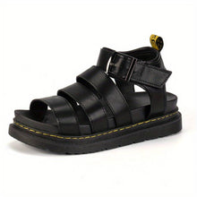Afbeelding in Gallery-weergave laden, Platform zomersandalen met open teen en dikke zolen
