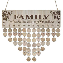 Afbeelding in Gallery-weergave laden, Wooden Anniversary Birthday Calendar Board
