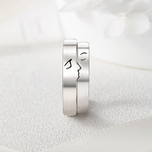 Afbeelding in Gallery-weergave laden, One Kiss Sterling Silver Couple Rings Valentijnsdag Cadeau gids

