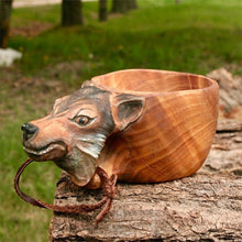 Afbeelding in Gallery-weergave laden, Animal Handmade Wooden Cup
