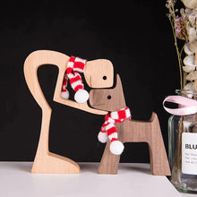 Afbeelding in Gallery-weergave laden, Dierenliefhebber - Tafelornamenten met houten sculptuur
