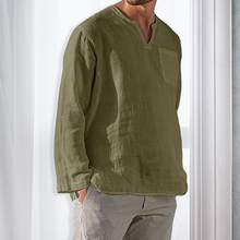 Afbeelding in Gallery-weergave laden, Men‘s Long-sleeved Linen Shirt

