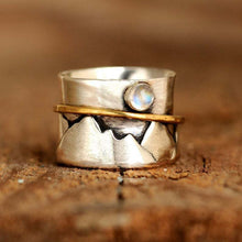Afbeelding in Gallery-weergave laden, Vallei Gouden Cirkel Maansteen Ring

