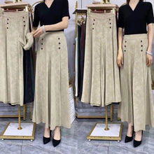Afbeelding in Gallery-weergave laden, Broek met wijde pijpen en hoge taille

