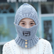 Afbeelding in Gallery-weergave laden, 🧣Winddichte warme muts met sjaal
