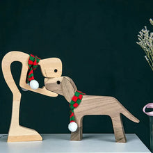 Afbeelding in Gallery-weergave laden, Dierenliefhebber - Tafelornamenten met houten sculptuur
