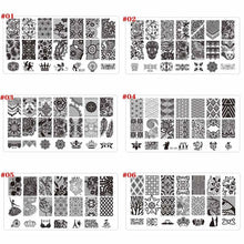 Afbeelding in Gallery-weergave laden, Nagel Kunst Stickers Stempelset
