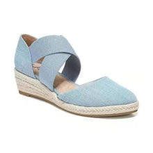 Afbeelding in Gallery-weergave laden, Sandalen met sleehak van hennep touw
