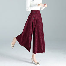 Afbeelding in Gallery-weergave laden, Broek met wijde pijpen en hoge taille
