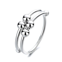 Afbeelding in Gallery-weergave laden, 4 Kralen Verstelbare Angst Relief Ring
