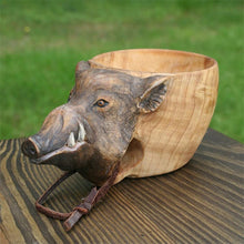 Afbeelding in Gallery-weergave laden, Animal Handmade Wooden Cup
