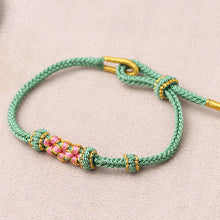 Afbeelding in Gallery-weergave laden, Peach Blossom verstelbare gevlochten armband
