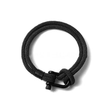 Afbeelding in Gallery-weergave laden, U-vormige gesp nylon gevlochten armband
